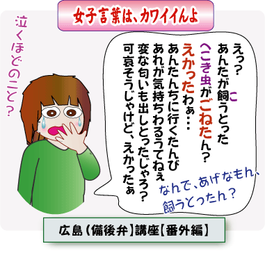 広島弁～岡山弁（備中弁）『女子言葉』 31