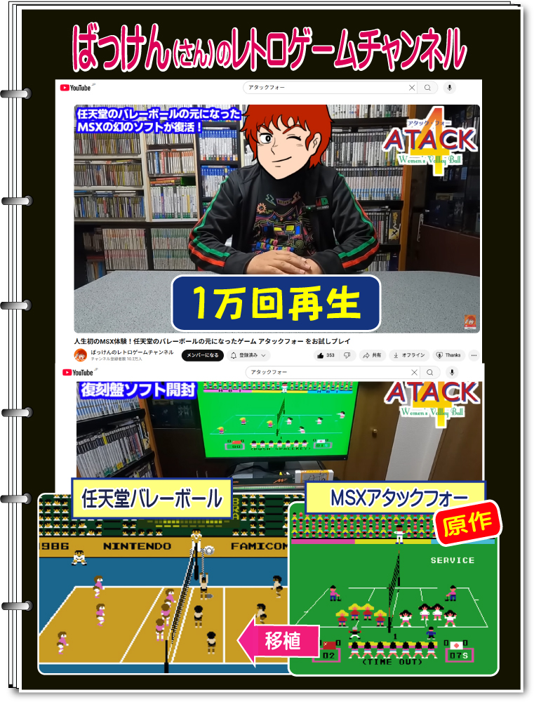 任天堂バレーボールの原作権利者・ファミコン移植ディレクター、本谷浩明